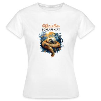 Chemise de nuit paresseux Dicton amusant - T-shirt Femme - blanc - Devant - AI Model Female 172 dark (172cm)