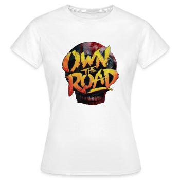 SCHÄDEL BESITZEN DIE STRASSE - Frauen T-Shirt - Weiß - Vorne - AI Model Female 172 dark (172cm)