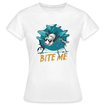 MOSQUITOS, BITE ME - Frauen T-Shirt - Weiß - Vorne - AI Model Female 172 dark (172cm)