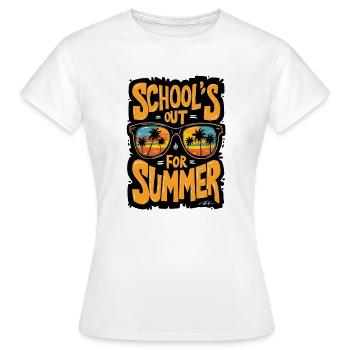 Schulreife Sommerzeit - Frauen T-Shirt - Weiß - Vorne - AI Model Female 172 dark (172cm)