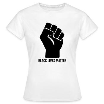 BLACK LIVES MATTER - T-shirt Femme - blanc - Devant - AI Model Female 172 dark (172cm)