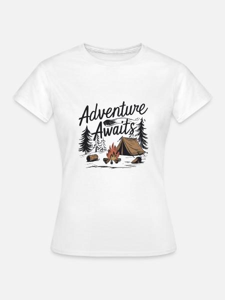 DAS ABENTEUER WARTET AUF SIE - Frauen T-Shirt - Weiß