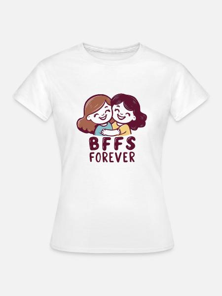 BFFS FÜR IMMER - Frauen T-Shirt - Weiß