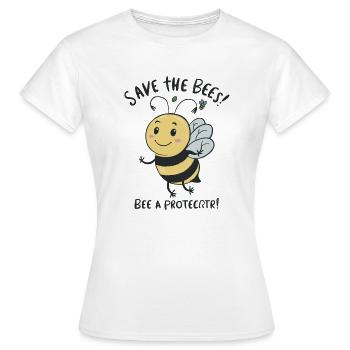 RETTET DIE BIENEN - Frauen T-Shirt - Weiß - Vorne - AI Model Female 172 dark (172cm)