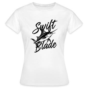 SWORDFISH, SWIFT BLADE - Women's T-Shirt - white - Front - AI Model Female 172 dark (172cm)