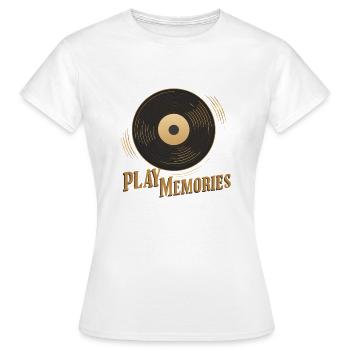RECORD PLAYERS - Women's T-Shirt - white - Front - AI Model Female 172 dark (172cm)