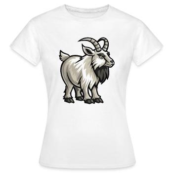 Capricorne - T-shirt Femme - blanc - Devant - AI Model Female 172 dark (172cm)