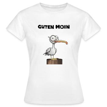 guten Morgen Guten Moin Morgen morschen - Frauen T-Shirt - Weiß - Vorne - AI Model Female 172 dark (172cm)