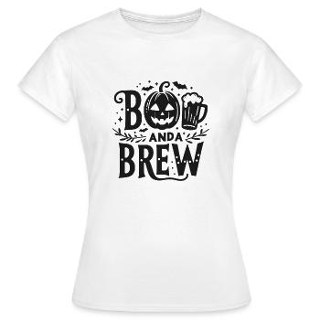 Buh und Brauen - Frauen T-Shirt - Weiß - Vorne - AI Model Female 172 dark (172cm)