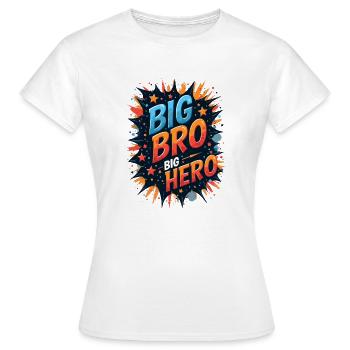 BIG BRO - Women's T-Shirt - white - Front - AI Model Female 172 dark (172cm)