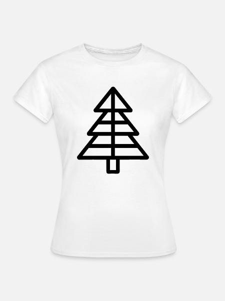 Weihnachtsbaum - Frauen T-Shirt - Weiß