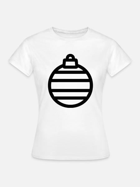 Weihnachtskugel - Frauen T-Shirt - Weiß