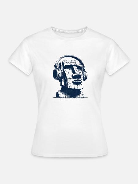 Oster Insel Moai - Frauen T-Shirt - Weiß