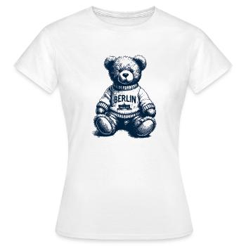 Berlin cuddly bear - Women's T-Shirt - white - Front - AI Model Female 172 dark (172cm)