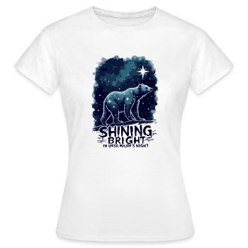GROßER BÄR - Frauen T-Shirt - Weiß - Vorne - AI Model Female 172 dark (172cm)