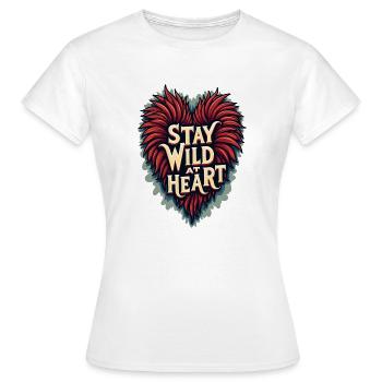 TREND QUOTES HEART - Women's T-Shirt - white - Front - AI Model Female 172 dark (172cm)