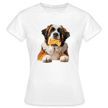 Bernhardiner - Frauen T-Shirt - Weiß - Vorne - AI Model Female 172 dark (172cm)