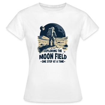MOON FIELD - Women's T-Shirt - white - Front - AI Model Female 172 dark (172cm)