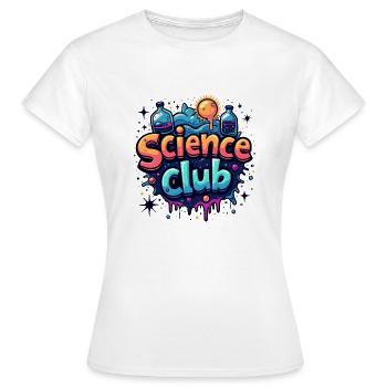 SCIENCE CLUB - Women's T-Shirt - white - Front - AI Model Female 172 dark (172cm)