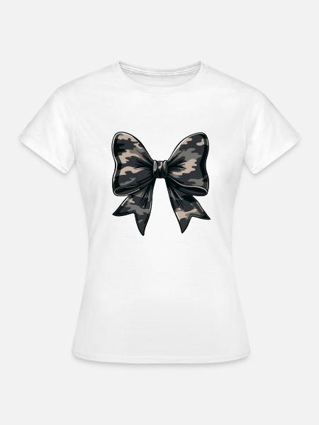 MILITÄRER BOGEN - Frauen T-Shirt - Weiß