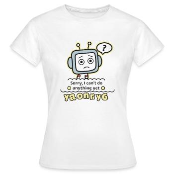 TUT MIR LEID - Frauen T-Shirt - Weiß - Vorne - AI Model Female 172 dark (172cm)