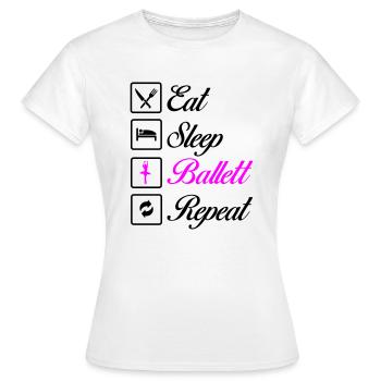 Répétition de ballet - T-shirt Femme - blanc - Devant - AI Model Female 172 dark (172cm)