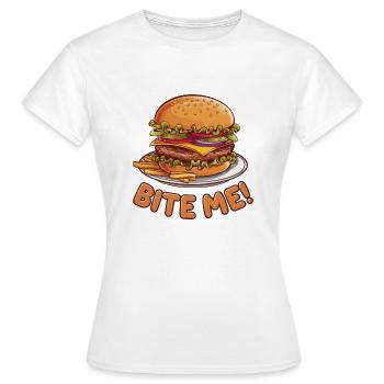 HAMBURGERS - T-shirt Femme - blanc - Devant - AI Model Female 172 dark (172cm)