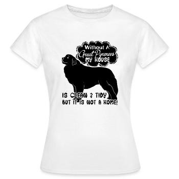 Without A Great Pyrenees - Women's T-Shirt - white - Front - AI Model Female 172 dark (172cm)