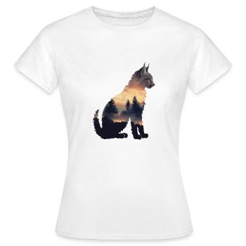 Lynx - T-shirt Femme - blanc - Devant - AI Model Female 172 dark (172cm)