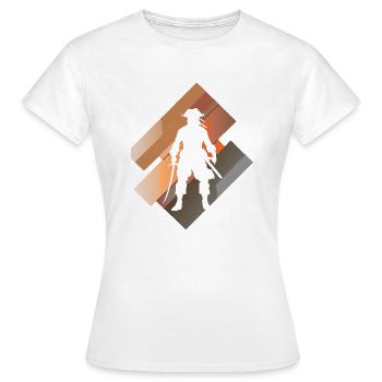 piraterie pirate tête de pirate - T-shirt Femme - blanc - Devant - AI Model Female 172 dark (172cm)