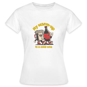 Mon échauffement est froid - T-shirt Femme - blanc - Devant - AI Model Female 172 dark (172cm)