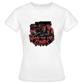 QUAND VIENT LA FIN - T-shirt Femme - blanc - Devant - AI Model Female 172 dark (172cm)