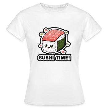 SUSHI TIME - Women's T-Shirt - white - Front - AI Model Female 172 dark (172cm)