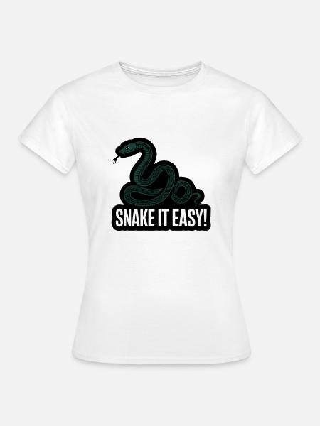 SCHLANGE ES EINFACH - Frauen T-Shirt - Weiß