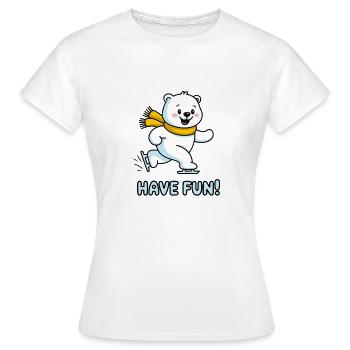 BÄREN, VIEL SPASS - Frauen T-Shirt - Weiß - Vorne - AI Model Female 172 dark (172cm)
