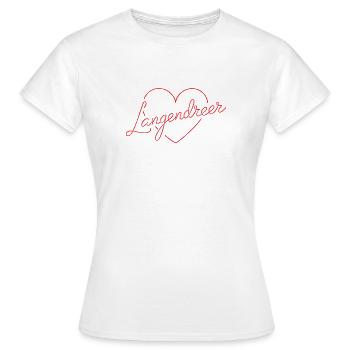 Love Langendeer - Women's T-Shirt - white - Front - AI Model Female 172 dark (172cm)