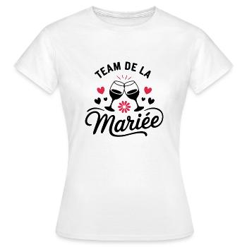 Wife Bride Team for a Bachelorette Party Team Bride - Women's T-Shirt - white - Front - AI Model Female 172 dark (172cm)