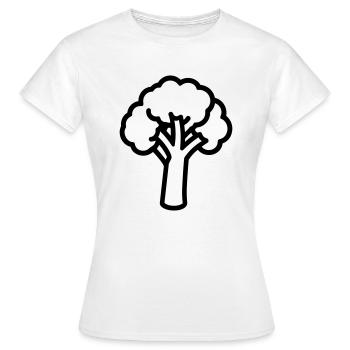 brocoli - T-shirt Femme - blanc - Devant - AI Model Female 172 dark (172cm)