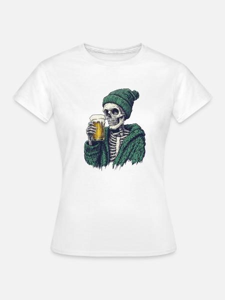 Skeleton - Frauen T-Shirt - Weiß