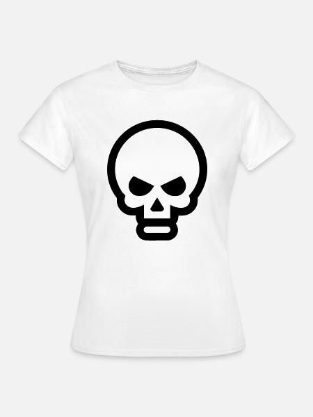 Schädel - Frauen T-Shirt - Weiß