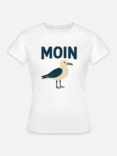 Moin - Frauen T-Shirt - Weiß