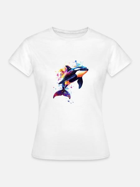 Orca - Frauen T-Shirt - Weiß