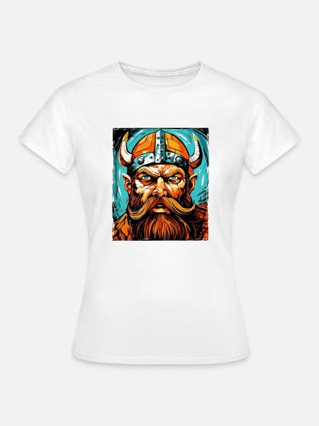 Wikinger Krieger Valhalla Odin - Frauen T-Shirt - Weiß