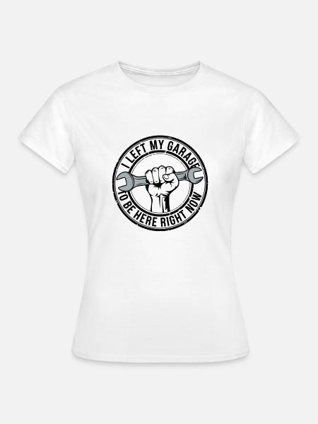 Stolzer Hobbyhandwerker Spruch - Frauen T-Shirt - Weiß