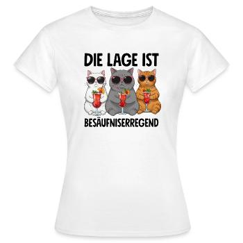 La situation est l’ivresse - T-shirt Femme - blanc - Devant - AI Model Female 172 dark (172cm)