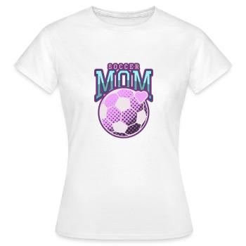 Fußball-Mama - Frauen T-Shirt - Weiß - Vorne - AI Model Female 172 dark (172cm)