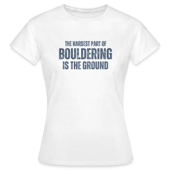 Bouldern Boulderer Boulder - Frauen T-Shirt - Weiß - Vorne - AI Model Female 172 dark (172cm)