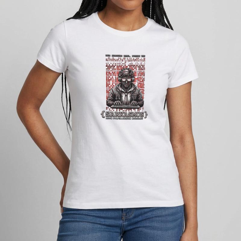 Je parle HTML, Python et sarcasme T-shirt Femme