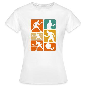 Tennis de table, Ping pong, Joueur de ping-pong - T-shirt Femme - blanc - Devant - AI Model Female 172 dark (172cm)