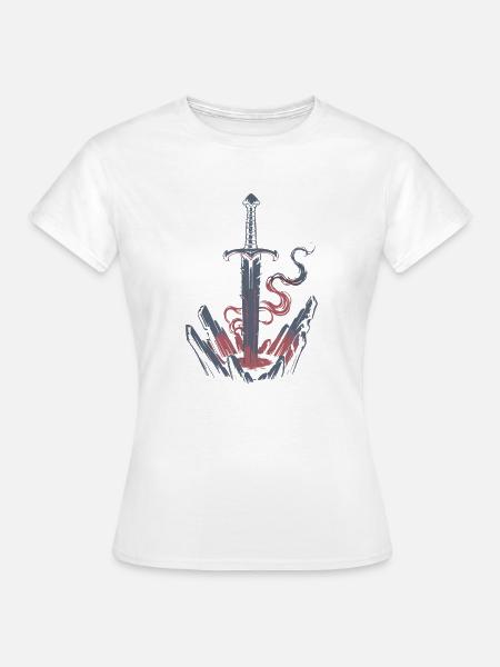 DAS ULTIMATIVE SCHWERT - Frauen T-Shirt - Weiß